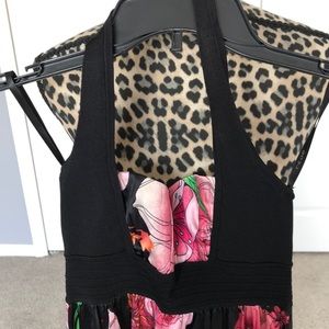 bebe Dresses - Floral halter style sundress bebe Dresses - Floral halter style sundress